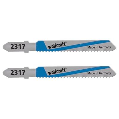 Wolfcraft Decoupeerzaagblad | HSS | L=75mm | T-Schaft | 2 stuks - 2317000 Wolfcraft Decoupeerzaagblad | HSS | L=75mm | T-Schaft | 2 stuks - 2317000