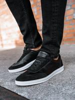 Hoge heren sportschoenen T373 - zwart, maat 41 - thumbnail