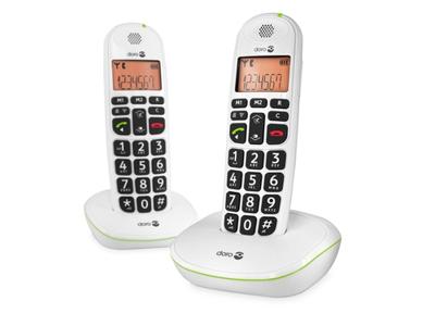 Doro PhoneEasy 100W - Duo DECT telefoon - Wit