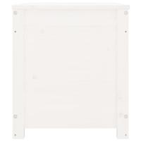 Opbergbox wit 80x40x45,5 cm massief grenenhout - thumbnail
