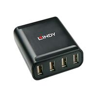 Lindy hub & concentrator USB 2.0 Zwart - thumbnail