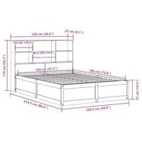 Bedframe zonder matras massief grenenhout 120x190 cm - thumbnail