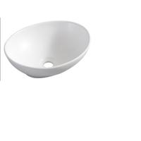 Waskom Wiesbaden Barco | 40x33x14.5 cm | Keramiek | Vrijstaand | Ovaal | Wit mat - thumbnail