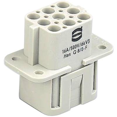 HARTING 09120083101 Businzetstuk Han® Q 8 + PE Crimpen 1 stuk(s) Piece