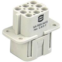 HARTING 09120083101 Businzetstuk Han® Q 8 + PE Crimpen 1 stuk(s) Piece - thumbnail
