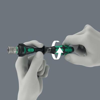 Wera 8000 a black edition zyklop speed ratel met 1/4" aandrijving (zwart/groen) Wera 8000 a black edition zyklop speed ratel met 1/4" aandrijving (zwart/groen)