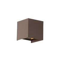 QAZQA Buiten wandlamp roestbruin incl. LED 2-lichts IP54 - Edwin - thumbnail