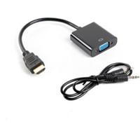 Adapter HDMI naar VGA Lanberg AD-0017-BK Zwart - thumbnail