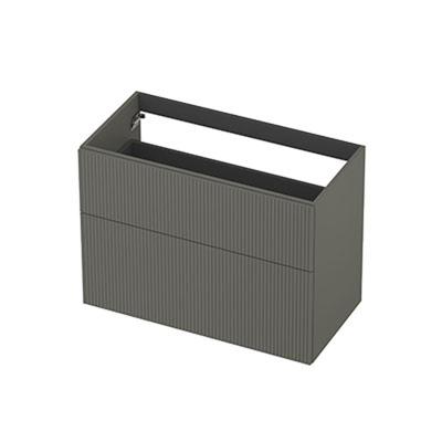 INK - Onderkast 2L A-sym Gelakt Gefr. Front - 900x450x650 Mm - Mat Beton Groen