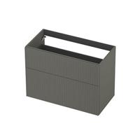 INK - Onderkast 2L A-sym Gelakt Gefr. Front - 900x450x650 Mm - Mat Beton Groen - thumbnail
