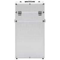 VidaXL Make-up trolley aluminium zilverkleurig - thumbnail