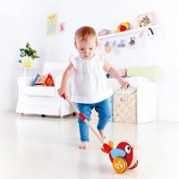 Hape lilly vogel houten duwstok met geluid - thumbnail