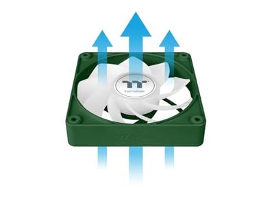 Thermaltake CT140 EX Reverse ARGB Sync PC Cooling Fan Racing Green 3 Pack PC-ventilator Groen (b x h x d) 120 x 120 x 25 mm Thermaltake CT140 EX Reverse ARGB Sync PC Cooling Fan Racing Green 3 Pack PC-ventilator Groen (b x h x d) 120 x 120 x 25 mm
