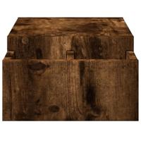VidaXL Monitorstandaard opbergruimte 70x27x15 cm hout gerookt eiken - thumbnail