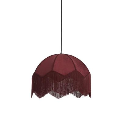 Light & Living Hanglamp 'Malacia' Velvet, 60cm, kleur Bordeaux Light & Living Hanglamp 'Malacia' Velvet, 60cm, kleur Bordeaux