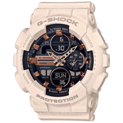 Horloge - CASIO - G-Shock Classic Dames Wit - Chrono 1/1000e van s. - 5 alarmen - Waterdicht 20 bar