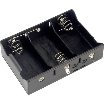 TRU COMPONENTS BH-131D Batterijhouder Aantal cellen: 3 D (mono) Soldeeraansluiting