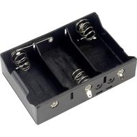 TRU COMPONENTS BH-131D Batterijhouder Aantal cellen: 3 D (mono) Soldeeraansluiting - thumbnail