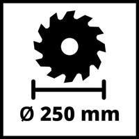 Einhell TC-TS 2025/2 U Tafelcirkelzaag 250 mm 230 V - thumbnail