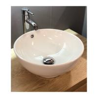 Waskom Casajoy Rond 38x15cm Keramiek Wit - thumbnail