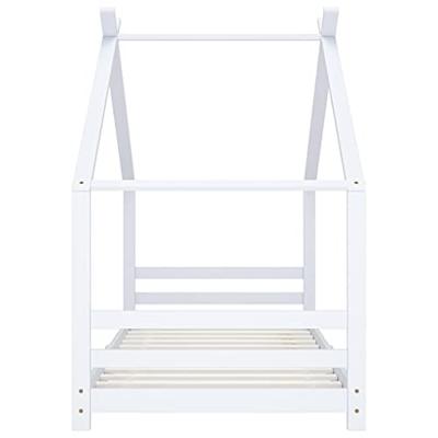 Kinderbedframe massief grenenhout wit 90x200 cm Kinderbedframe massief grenenhout wit 90x200 cm