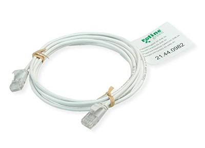 ROLINE GREEN UTP patchkabel Cat.6A (Class EA), LSOH, extra dun, geel, 0,5 m ROLINE GREEN UTP patchkabel Cat.6A (Class EA), LSOH, extra dun, geel, 0,5 m