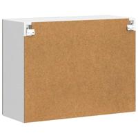 Keukenbovenkast met glazen deur Porto bruin eikenkleur - thumbnail