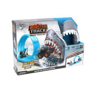 Racebaan Haai + Die-Cast Monstertruck Racebaan Haai + Die-Cast Monstertruck