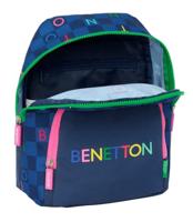 Rugzak Benetton Damero Marineblauw 25 x 30 x 13 cm - thumbnail