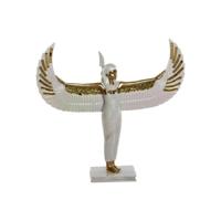 Decoratieve figuren Home ESPRIT Wit Gouden Hars Orientaals 34 x 6,5 x 33,5 cm - thumbnail