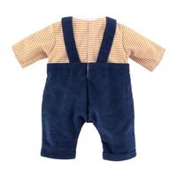 Corolle t-shirt en marineblauw overall voor babypop, 42cm - thumbnail