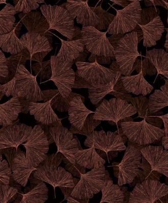 Noordwand Behang met ginkgo bladeren - 35779