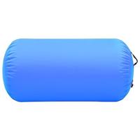 VidaXL Gymnastiekrol met pomp opblaasbaar 120x75 cm pvc blauw - thumbnail
