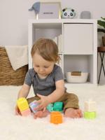 8 stapelkubussen INFANTINO meerkleurig - thumbnail