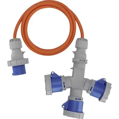 Brennenstuhl 1167670202 Stroom Camping-CEE-verlengkabel Blauw, Grijs, Oranje 2 m H07RN-F 3G 2,5 mm²