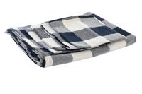 Placemat en servetten DKD Home Decor 150 x 150 x 0,5 cm Blauw Wit - thumbnail