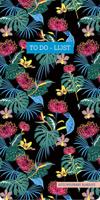 ZNU to do lijst Floral Black 21,8 x 10,9 cm papier - thumbnail
