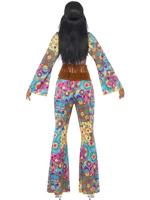 Hippy flower power kostuum vrouw - thumbnail