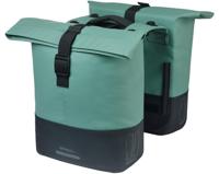 Basil Dubbele fietstas cove mik 28-32l 14 x 29 x 36 cm - groen/zwart - thumbnail