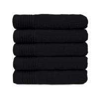 The One Handdoek Deluxe 50x100 550 gr Zwart (5 stuks) - thumbnail