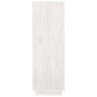 Boekenkast/kamerscherm 80x35x103 cm massief grenenhout wit - thumbnail