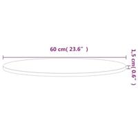 Tafelblad rond 60x1,5 cm massief beukenhout - thumbnail
