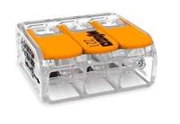 Wago Lasklem 221-613 hevelklem 3 draden voor soepele en massieve draad van 0,5 tot 6mm² - thumbnail