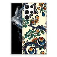 Siliconen Hoesje Samsung Galaxy S22 Ultra Barok Flower - thumbnail