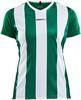 Craft 1905568 Progress Stripe Jersey W - Team Green/White - L - thumbnail