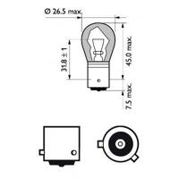Philips kogellamp lamp 21w yellow - thumbnail