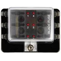 SecoRüt FHA506 LED Stroomkringverdeler Platte zekering standaard Aantal polen 6 30 A 1 stuk(s) - thumbnail