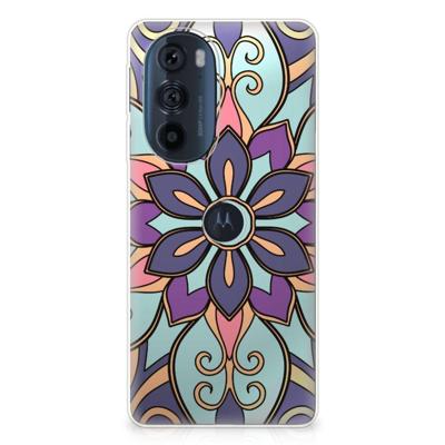 Motorola Edge 30 Pro | TPU Case | Purple Flower Motorola Edge 30 Pro | TPU Case | Purple Flower