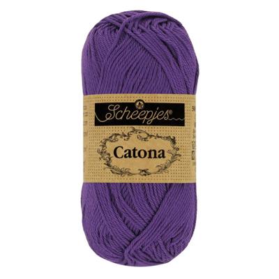 Scheepjes Catona 50g - 521 Deep Violet - Haakgaren / Breigaren