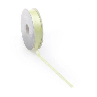 Satijnlint PREMIUM Double face 10mm x 25 meter anis